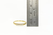 Load image into Gallery viewer, 18K Diamond Five Stone Stackable Wedding Band Ring Yellow Gold
