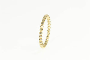 14K Pandora Eternal Clouds Designer Stackable Ring Yellow Gold