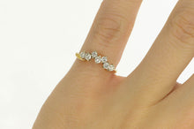 Load image into Gallery viewer, 14K 0.35 Ctw Diamond Curved Wedding Band Ring Yellow Gold