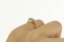 Load image into Gallery viewer, 14K 0.35 Ctw Diamond Curved Wedding Band Ring Yellow Gold