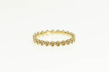 Load image into Gallery viewer, 14K Pandora Floral Elegance Flower Eternity Band Ring Yellow Gold