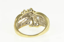 Load image into Gallery viewer, 10K 1.00 Ctw Baguette Diamond Wavy Statement Ring Yellow Gold