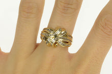 Load image into Gallery viewer, 10K 1.00 Ctw Baguette Diamond Wavy Statement Ring Yellow Gold