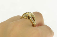 Load image into Gallery viewer, 10K 1.00 Ctw Baguette Diamond Wavy Statement Ring Yellow Gold