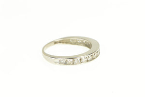 Platinum 1.00 Ctw Diamond Channel Wedding Band Ring