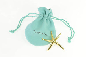 18K Tiffany & Co. Elsa Peretti Starfish Designer Pendant Yellow Gold