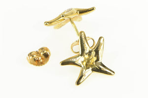 18K Tiffany & Co. Diamond Elsa Peretti Starfish Earrings Yellow Gold