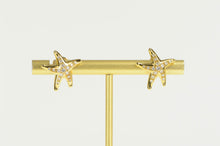 Load image into Gallery viewer, 18K Tiffany &amp; Co. Diamond Elsa Peretti Starfish Earrings Yellow Gold