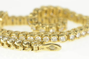 14K 3.60 Ctw Diamond Classic Vintage Tennis Bracelet 7.25 Yellow Gold