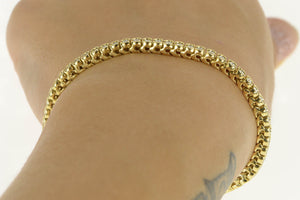 14K 3.60 Ctw Diamond Classic Vintage Tennis Bracelet 7.25 Yellow Gold