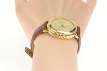 Load image into Gallery viewer, 14K St. Morite Chronograph Grooved 28.5mm Face Men&#39;s Watch