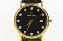 Load image into Gallery viewer, 14K Lucien Piccard Quartz Diamond Dial Men&#39;s Watch