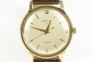 10K 1960's Lord Elgin Ford Retirement Vintage Men's Watch