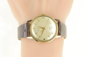10K 1960's Lord Elgin Ford Retirement Vintage Men's Watch