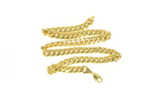 Load image into Gallery viewer, 10K 11.2mm Curb Chain Thick Heavy Link Necklace 23.75&quot; Yellow Gold