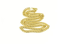 Load image into Gallery viewer, 10K 6.6mm Classic Curb Link Heavy Thick Chain Necklace 24&quot; Yellow Gold