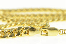 Load image into Gallery viewer, 10K 6.6mm Classic Curb Link Heavy Thick Chain Necklace 24&quot; Yellow Gold