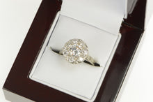 Load image into Gallery viewer, 14K 1.63 Ctw Art Deco Diamond Halo Engagement Ring White Gold