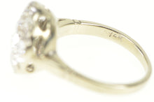 Load image into Gallery viewer, 14K 1.63 Ctw Art Deco Diamond Halo Engagement Ring White Gold