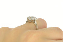 Load image into Gallery viewer, 14K 1.63 Ctw Art Deco Diamond Halo Engagement Ring White Gold