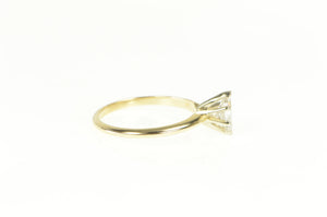 14K 0.33 Ct Marquise Diamond Solitaire Engagement Ring Yellow Gold