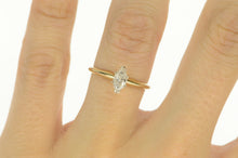 Load image into Gallery viewer, 14K 0.33 Ct Marquise Diamond Solitaire Engagement Ring Yellow Gold