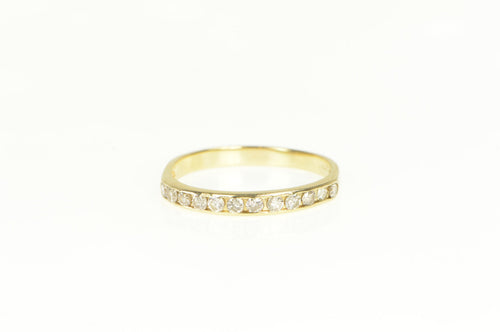 14K 0.50 Ctw Classic Diamond Wedding Band Ring Yellow Gold