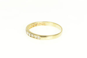 14K 0.50 Ctw Classic Diamond Wedding Band Ring Yellow Gold