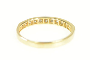 14K 0.50 Ctw Classic Diamond Wedding Band Ring Yellow Gold