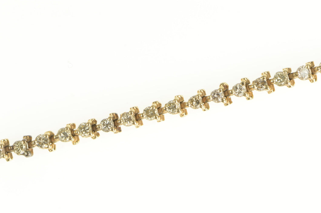 14K 1.50 Ctw Simple Classic Diamond Tennis Bracelet 7.5