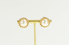 Load image into Gallery viewer, 14K 1960&#39;s Mabe Pearl Classic French Clip Earrings Yellow Gold