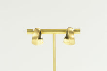 Load image into Gallery viewer, 14K 1960&#39;s Vintage Geometric Curved Layered Bar Earrings Yellow Gold
