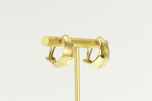 Load image into Gallery viewer, 14K 1960&#39;s Vintage Geometric Curved Layered Bar Earrings Yellow Gold