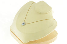 Load image into Gallery viewer, 14K 2.72 Ctw Blue Topaz Diamond Halo Squared Pendant White Gold