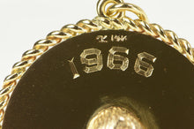 Load image into Gallery viewer, 14K 1960&#39;s Yours To The End Bear Novelty Love Charm/Pendant Yellow Gold