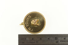 Load image into Gallery viewer, 14K 1960&#39;s Yours To The End Bear Novelty Love Charm/Pendant Yellow Gold