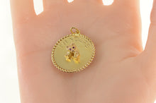 Load image into Gallery viewer, 14K 1960&#39;s Yours To The End Bear Novelty Love Charm/Pendant Yellow Gold