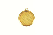 Load image into Gallery viewer, 14K Victorian Bird Leaf Seed Pearl Sim Emerald Charm/Pendant Yellow Gold