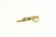 Load image into Gallery viewer, 14K Emerald Diamond Palm Tree Tropical Motif Pendant Yellow Gold