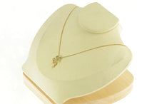 Load image into Gallery viewer, 14K Emerald Diamond Palm Tree Tropical Motif Pendant Yellow Gold