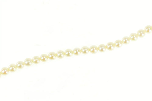 14K 5.9mm Pearl Classic Simple Vintage Necklace 18