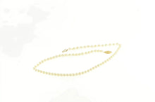 Load image into Gallery viewer, 14K 5.9mm Pearl Classic Simple Vintage Necklace 18&quot; Yellow Gold