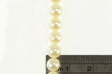 Load image into Gallery viewer, 14K 5.9mm Pearl Classic Simple Vintage Necklace 18&quot; Yellow Gold