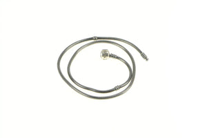 Sterling Silver Pandora Moments Designer Snake Charm Necklace 17.75"