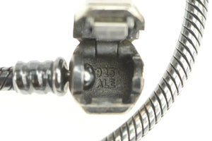 Sterling Silver Pandora Moments Designer Snake Charm Necklace 17.75"