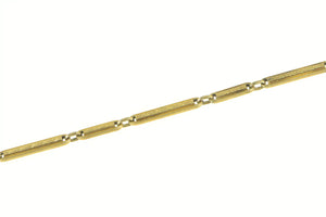 Gold Filled Art Deco Ornate Bar Steampunk Pocket Watch Chain 13"