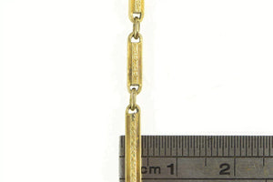 Gold Filled Art Deco Ornate Bar Steampunk Pocket Watch Chain 13"