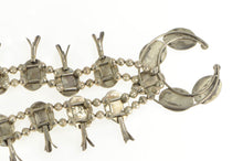 Load image into Gallery viewer, Sterling Silver Native American Turquoise Squash Blossom Necklace 25&quot;