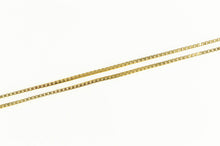 Load image into Gallery viewer, 14K 0.8mm Square Link Box Chain Classic Necklace 31&quot; Yellow Gold