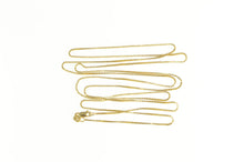 Load image into Gallery viewer, 14K 0.8mm Square Link Box Chain Classic Necklace 31&quot; Yellow Gold